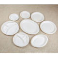 100% Biodegradable Eco-Friendly Sugarcane Bagasse Disposable 10′′ Round Plate